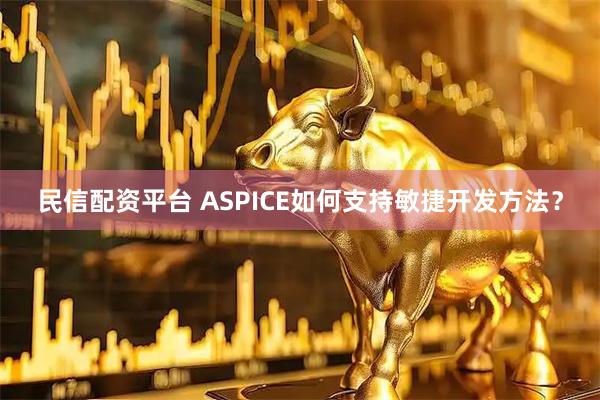 民信配资平台 ASPICE如何支持敏捷开发方法？